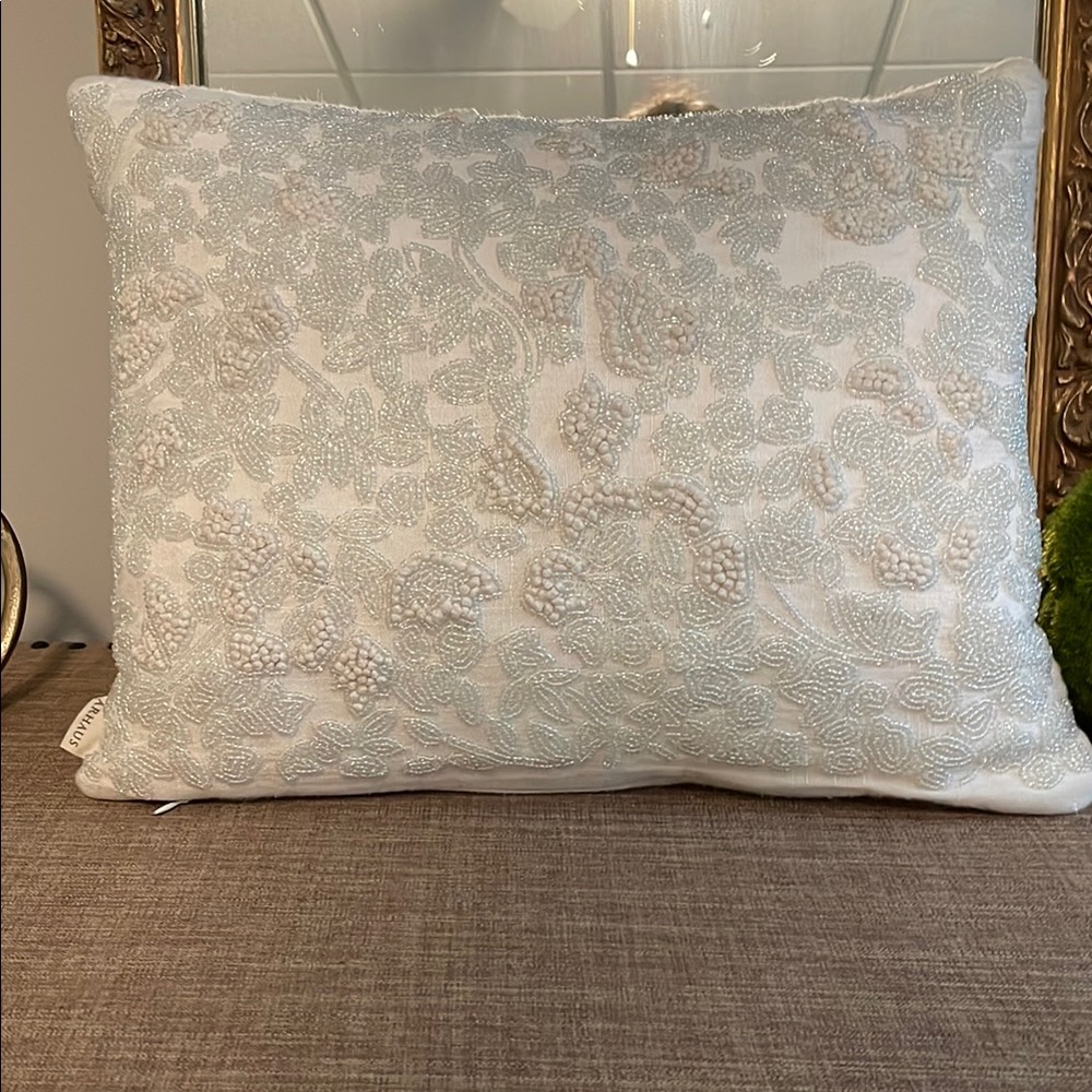 ARHAUS Beaded Accent Pillow